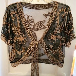 Women's long lace bolero jacket. Size Medium. Worn once.